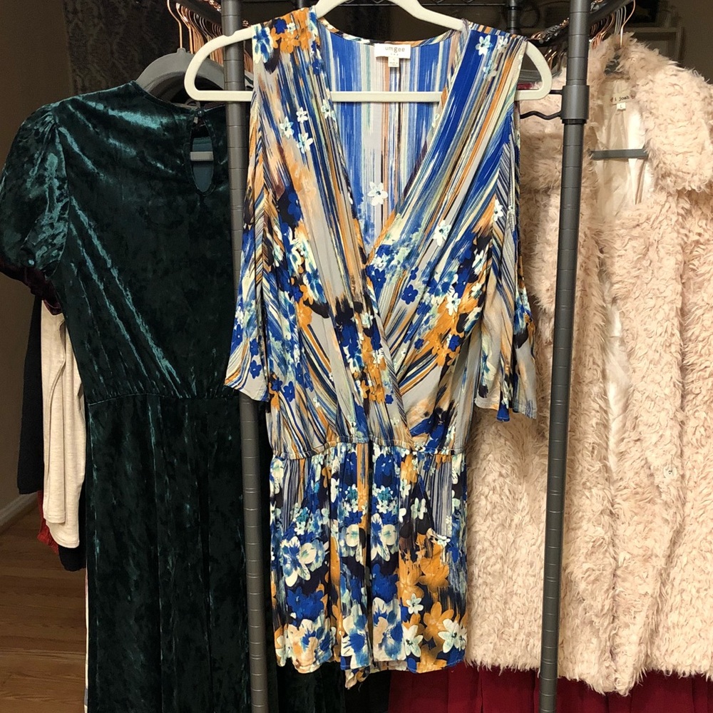 Umgee cold shoulder romper